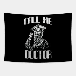 Doctorate Gift Mortarboard Funny Doctor Tapestry