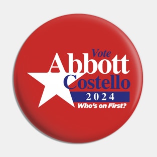 Abbott Costello 2024 Pin