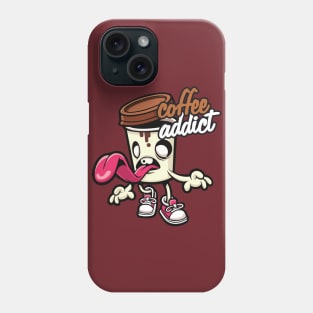 Zombie Coffee Addict Phone Case