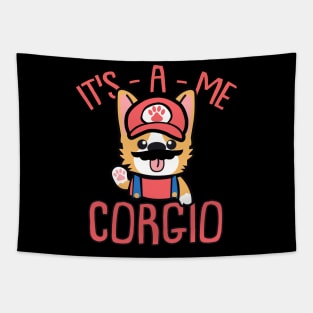 Corgi Puppy | It's A Me-Corgio Tapestry