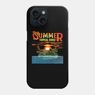 Tropical Summer Sunset Phone Case