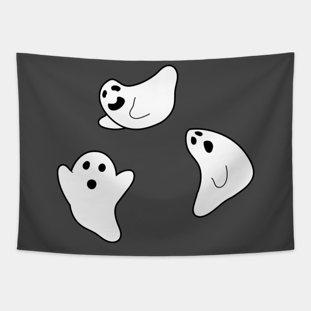 Three ghost print Tapestry by Cathalo