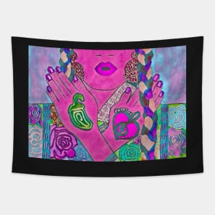 Mexican neon model no. 3 Tapestry