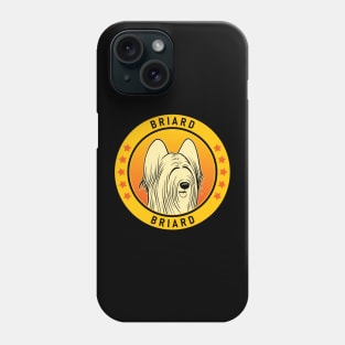 Briard Dog Portrait Phone Case