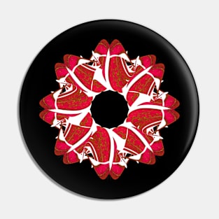 Red mandala Pin