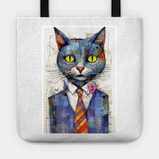 Abstract Cat 8 Tote