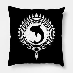 Whale Shark Polynesian design Pillow