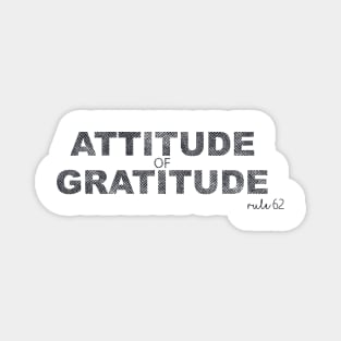 Halftone Effect Attitude of Gratitude Magnet