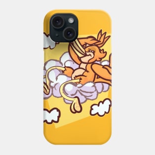 Cheerful cartoon orange bird Phone Case