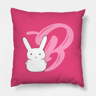 B for bunny Pillow