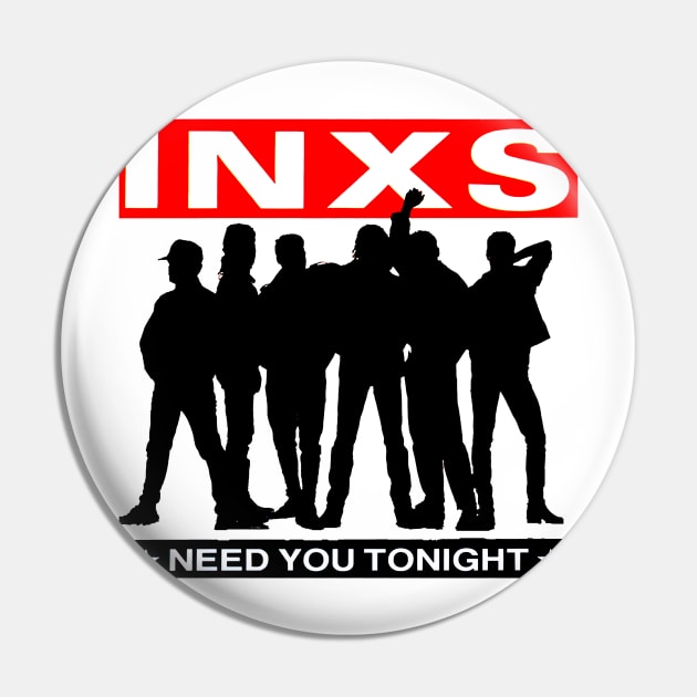 The INXS 1977 Pin by Lula Pencil Art