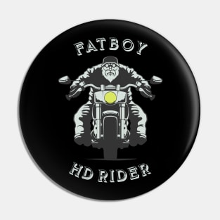 MOTORCYCLE BIKE RIDER - FATBOY RIDER Pin