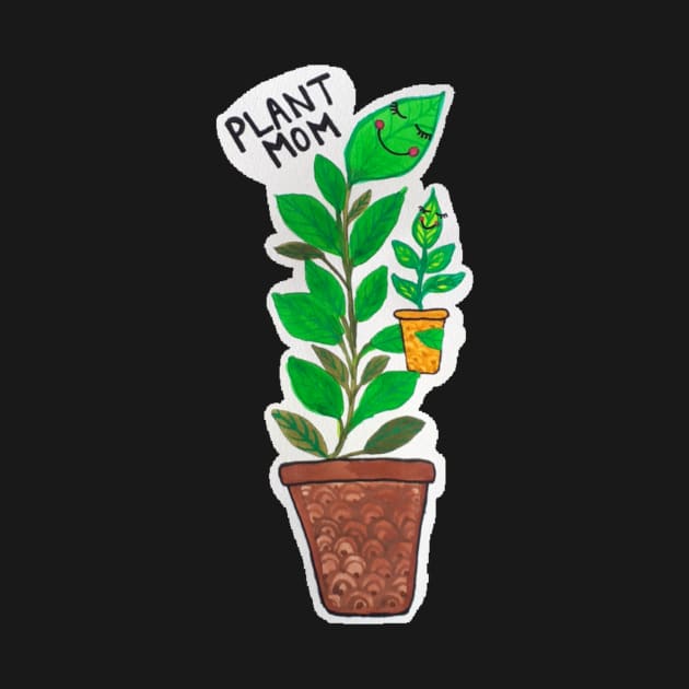 Plant Mom and baby plant by SanMade