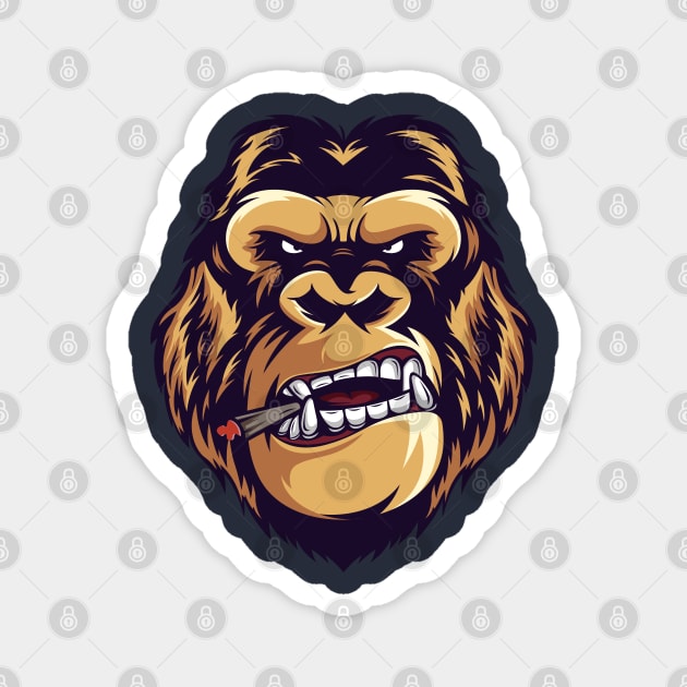 Angry Gorilla Magnet by Kachow ZA