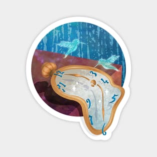 Daliesque Melting Clock Magnet