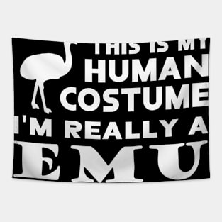 human costume emu design ostrich love Tapestry