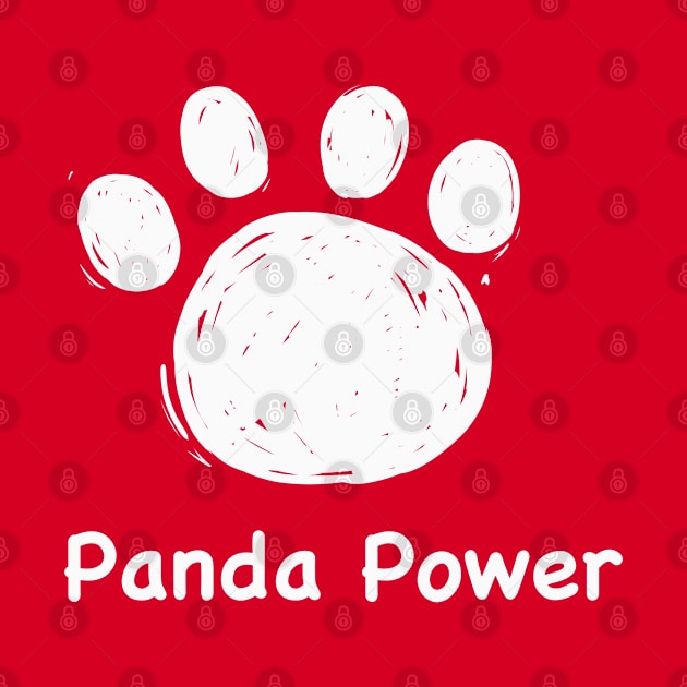 Panda Power - white - Turning Red by IKM218