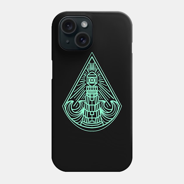 lighthouse line art Phone Case by donipacoceng