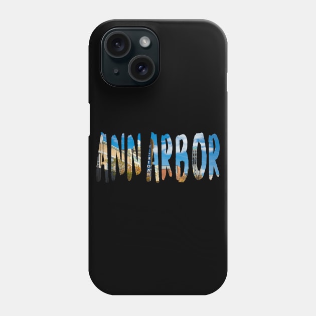 Ann Arbor Silhouette Phone Case by swiftscuba