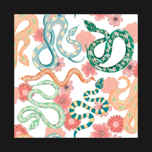 Floral snakes T-Shirt