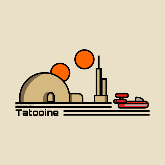 Tatooine Travel Poster by Lithium Ryan Battery