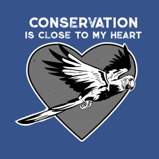 Macaw Conservation Heart T-Shirt