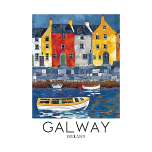A Pop Art Travel Print of Galway - Ireland T-Shirt