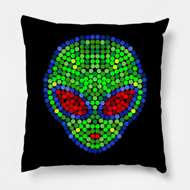 Alien Big Sequins Pillow by darezd