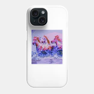 Horses at the beach. Phone Case