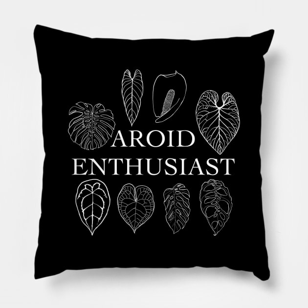 Aroid Enthusiast Pillow by thenordicjungle