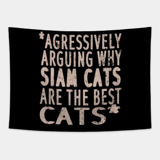 Siamese cat costume hangover cat hair servant Tapestry