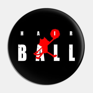 Funny Cats Basketball Hair Ball Gift For Cat Lovers Pin