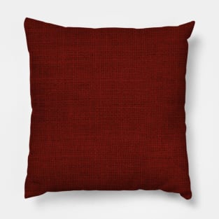 Dark Red Christmas Burlap Cloth Pillow