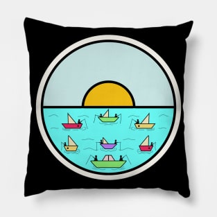 Fishing on A Boat Pillow