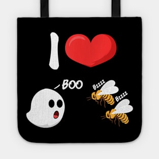 I Love Boo Bees Funny Adult Humor Tote