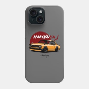 Skyline 2000 GTR (yellow) Phone Case