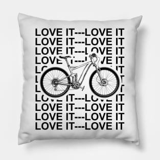 Love Cycling Tee Bicycle Lover Pillow