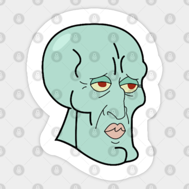 Handsome Squidward Squidward Sticker Teepublic