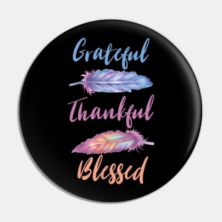 Grateful Thankful Blessed Awesome Jesus Costume Pin