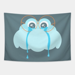 "The sky is crying" mood cloud Tapestry