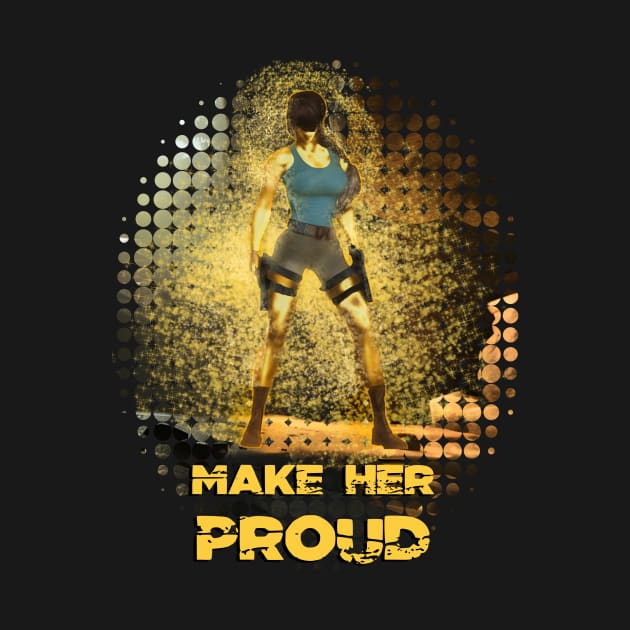 Lara Croft (Tomb Raider) | "Make Her Proud" Collection by Gold Female Heroes