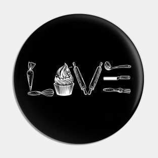 Cupcake Love Baker Pin