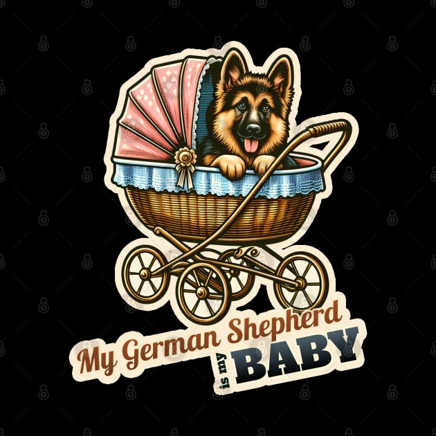 German Shepherd Baby by k9-tee