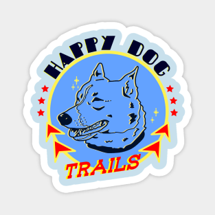 Happy Dog Trails Magnet