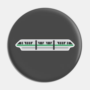 Monorail - Dark Green Pin