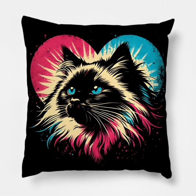 Birman Cat Lover Pillow by podtuts