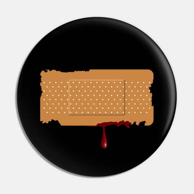 Band-Aid Blood Dripping Sticker Pin by TWOintoA