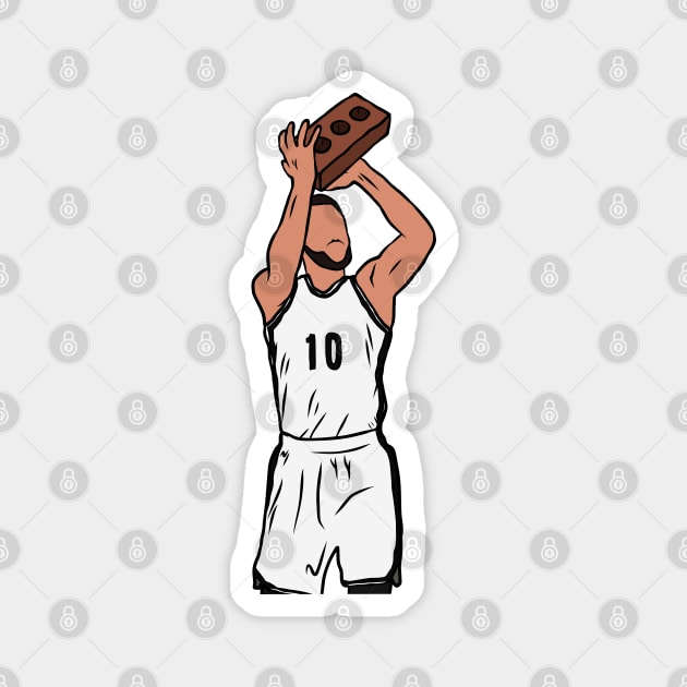 Ben Simmons Brick Magnet by rattraptees