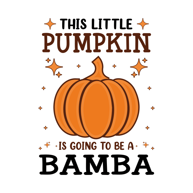 Bamba Little Pumpkin Pregnancy Announcement Halloween by Art master