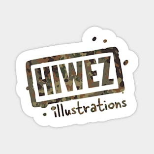 HIWEZ logo Flecktarn Magnet